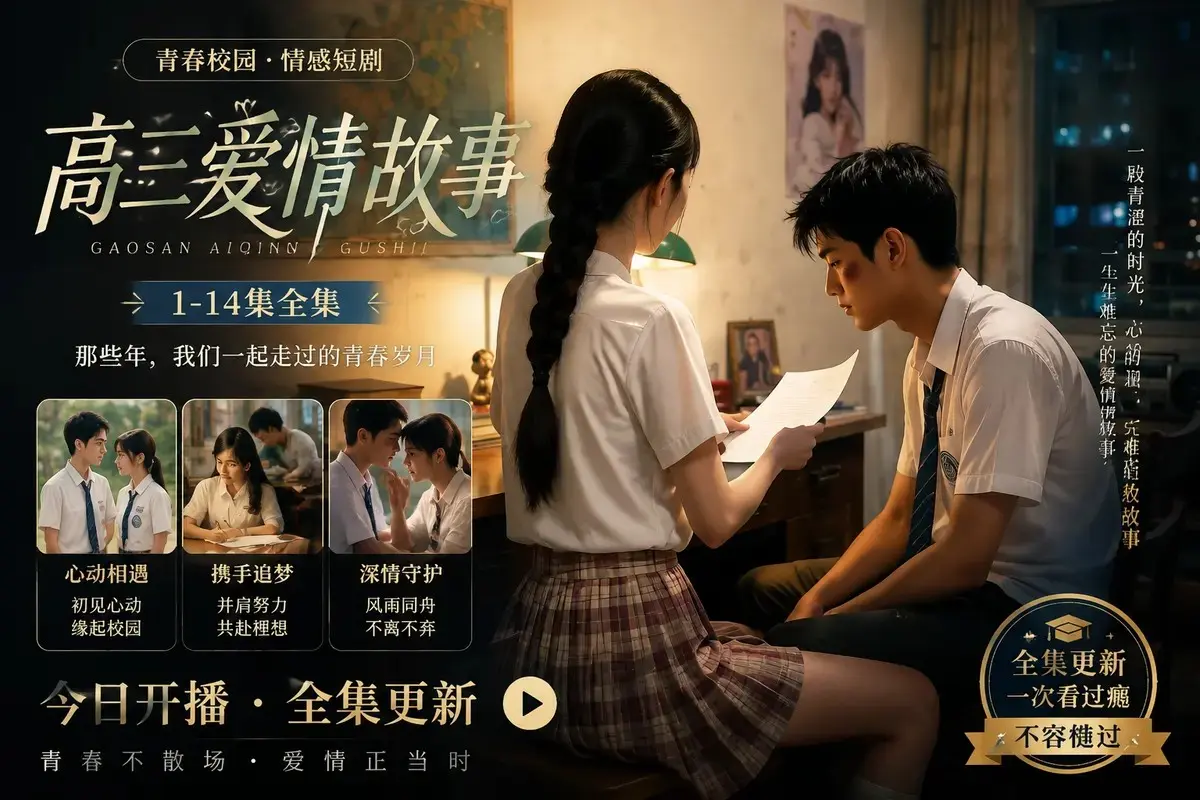 《高三爱情故事》高清未删减全集在线观看-黄果魔改AI短剧系列-蓝光修复中字版-免费观看零卡顿