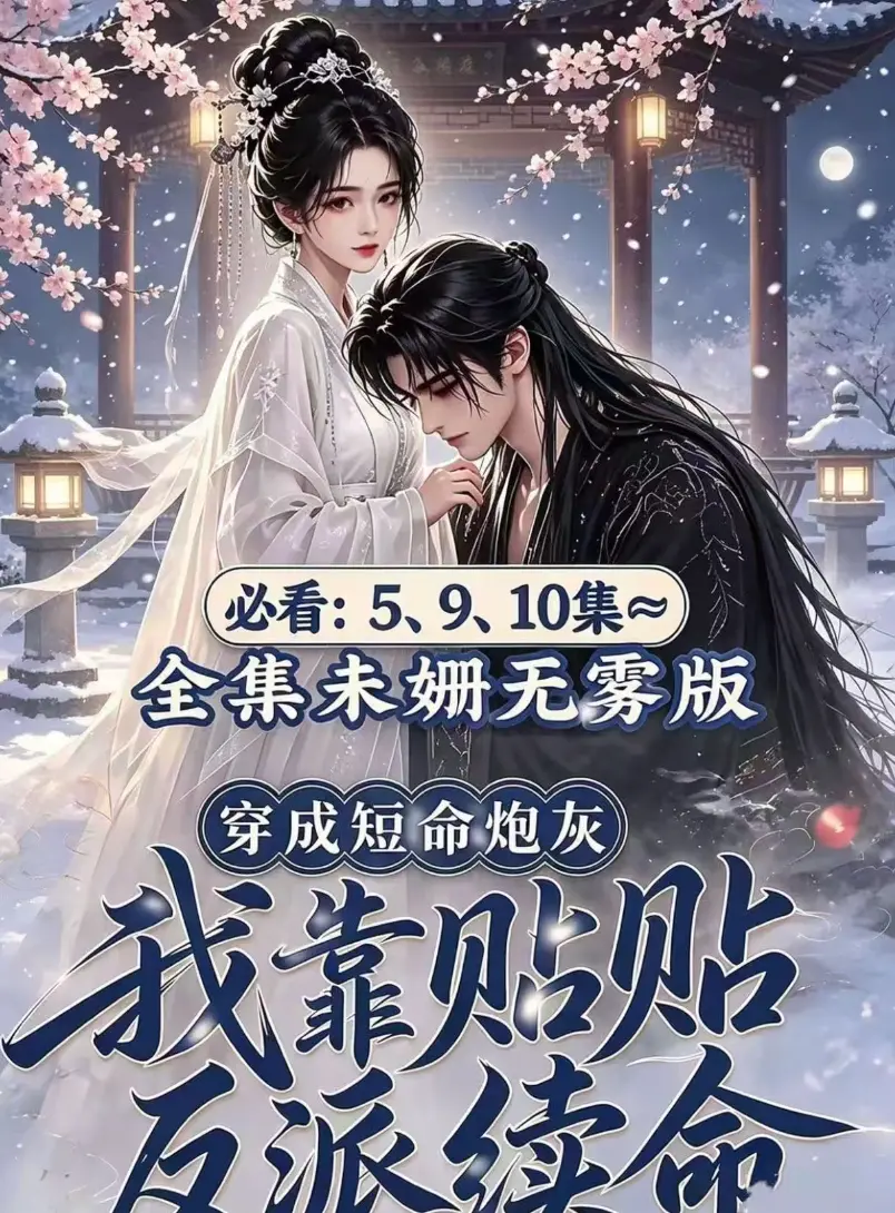 穿书炮灰抱对腿《穿成短命炮灰，我靠贴贴反派续命》去雾版全集完整版-AI漫剧黄果版反派怀里好续命-穿成短命炮灰全集免费在线观看